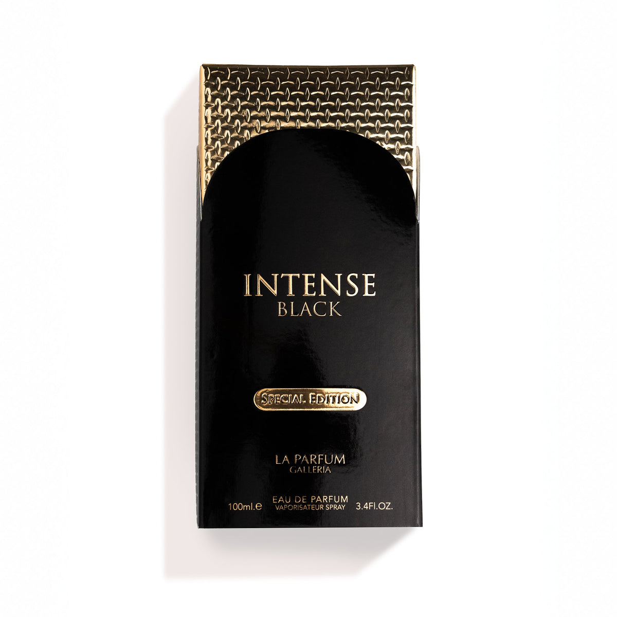 Intense Black by La Parfum Galleria Unisex Eau de Parfum Powerful Praline Spice & Woods Long Lasting Premium Scent 100 ml