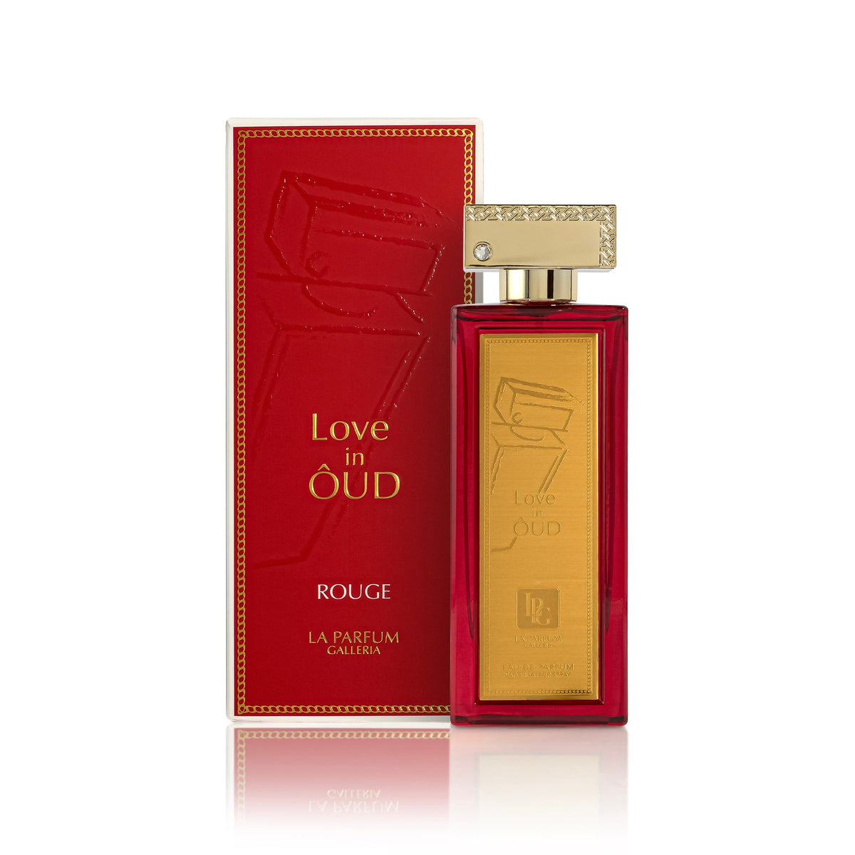Love in Oud Rouge by La Parfum Galleria Unisex Eau de Parfum Rich Oud Amber & Spices Long Lasting Premium Scent 100 ml