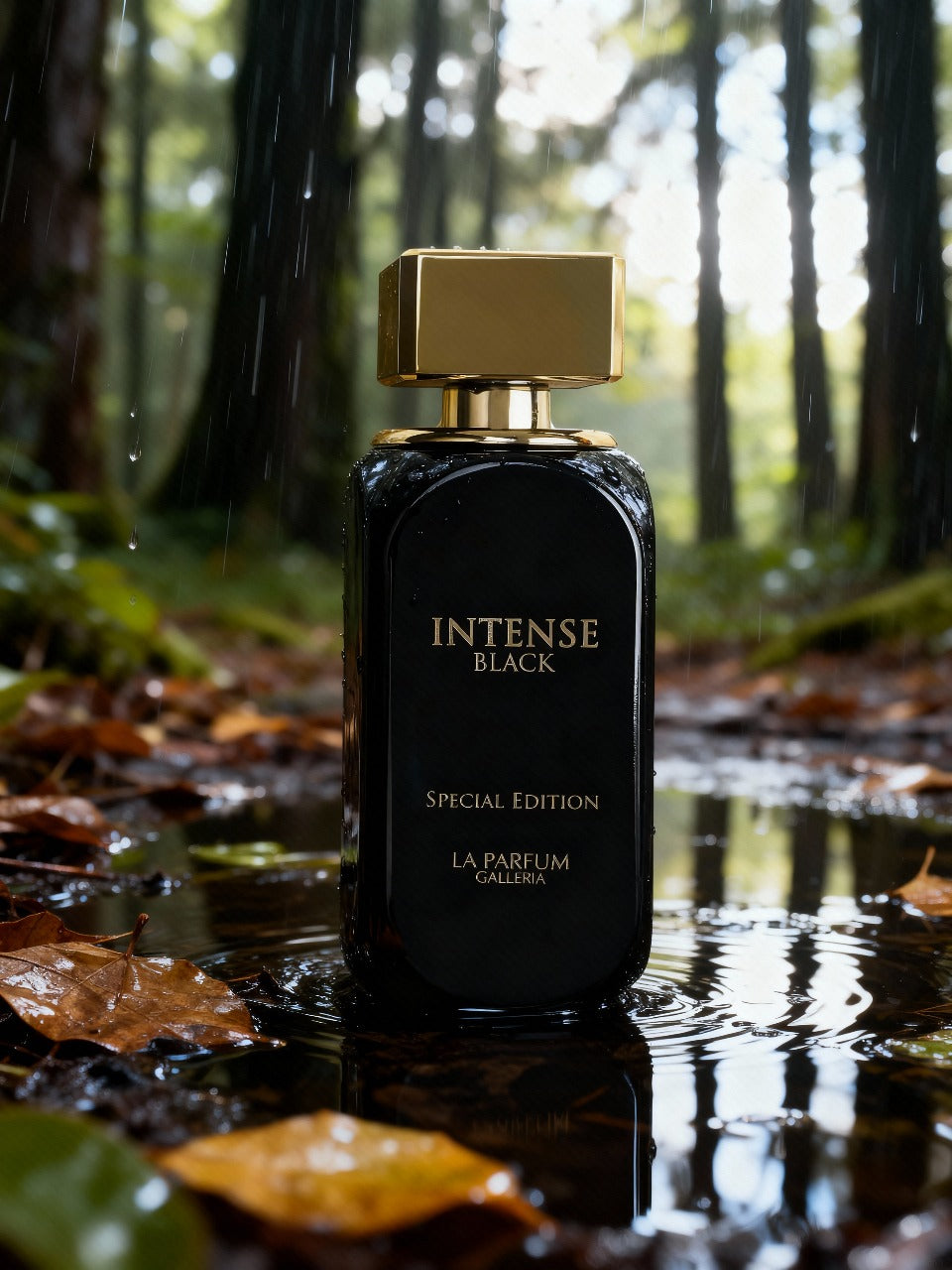 Intense Black by La Parfum Galleria Unisex Eau de Parfum Powerful Praline Spice & Woods Long Lasting Premium Scent 100 ml