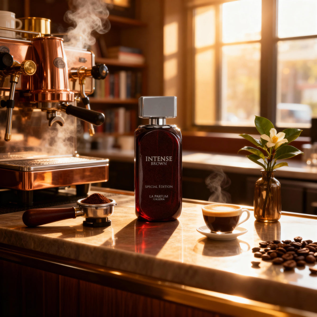 Intense Brown by La Parfum Galleria Unisex Eau de Parfum Coffee Vanilla & Warm Woods Long Lasting Premium Scent 100 ml