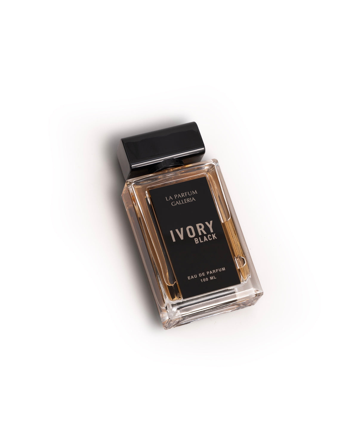 Ivory Black by La Parfum Galleria Unisex Eau de Parfum Rich Amber Woody Elegance Long Lasting Premium Scent 100 ml